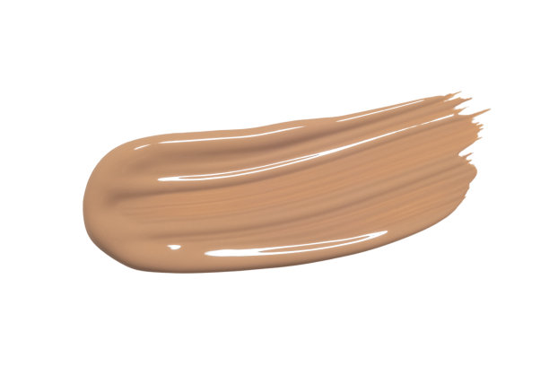 化妆品液体粉底涂抹孤立在白色背景图片下载