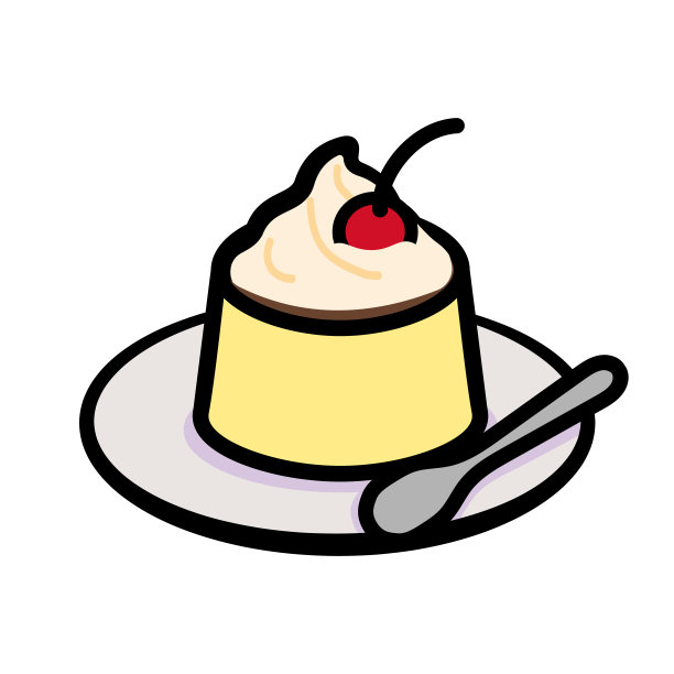 简单可爱的布丁剪辑艺术图片下载