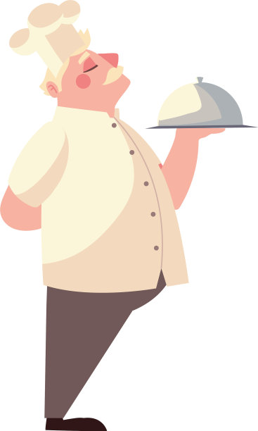 老厨师兼拼盘工职业餐厅图片下载