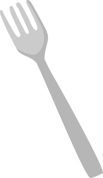 叉子餐具用具厨房图标孤立的形象图片下载