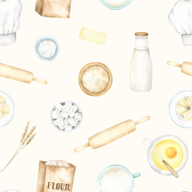 烘焙无缝模式图片下载