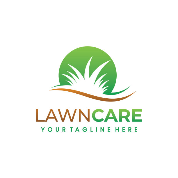 草坪养护标志草坪服务标志设计图片下载