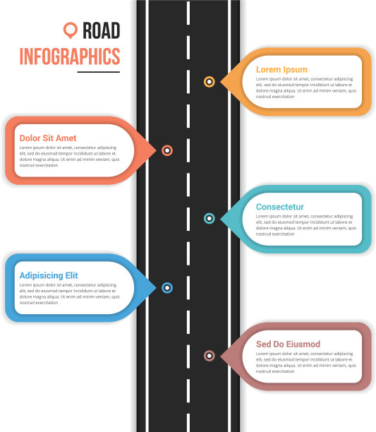 道路信息图图片下载