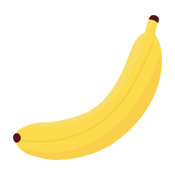 卡通香蕉孤立的白色背景。平面卡通矢量插图。孤立在白色背景上。素食主义的概念图片下载