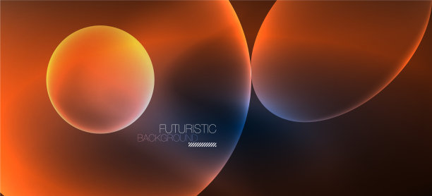 霓虹椭圆抽象背景闪亮明亮图片下载