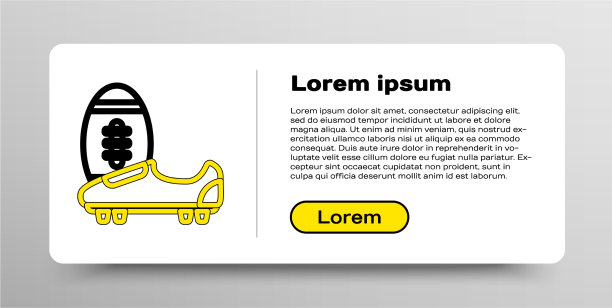 线足球或足球鞋与钉鞋图标图片下载