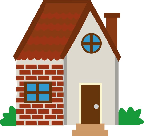 矢量插图的表情符号的房子图片下载