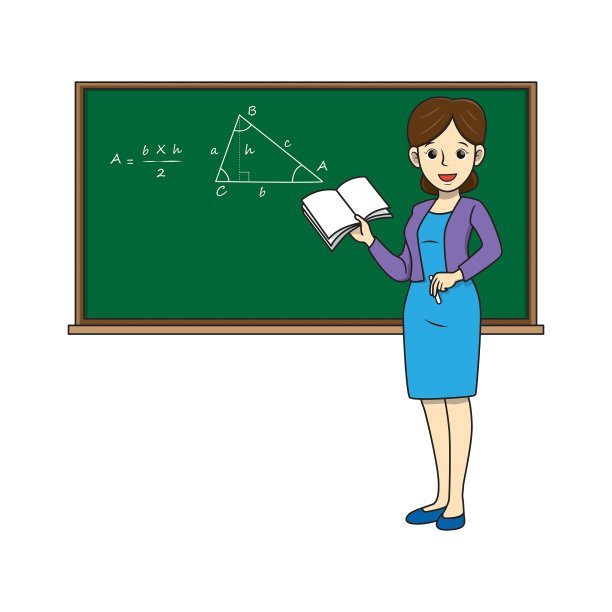 矢量插图的老师孤立在白色的背景。工作和职业概念。卡通人物。教育和学校儿童涂色页，可打印，活动，工作表，抽认卡。图片下载