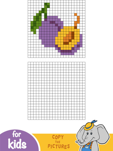 儿童梅花复制图片教育游戏图片下载