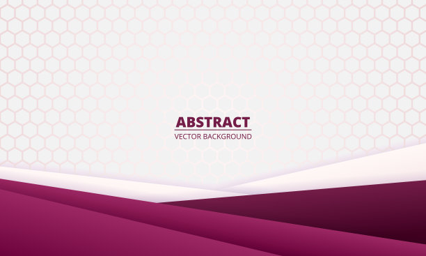 浅抽象背景与对角线紫色梯度纸线和六角形网格。图片下载
