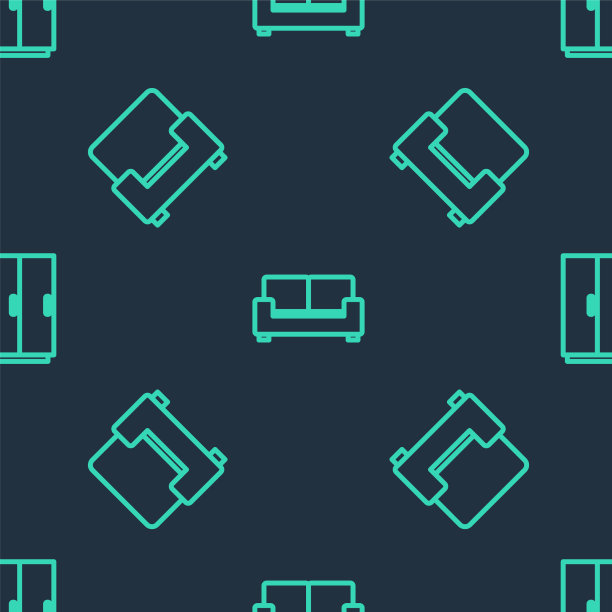 将沙发、扶手椅和衣柜设置成无缝线图片下载