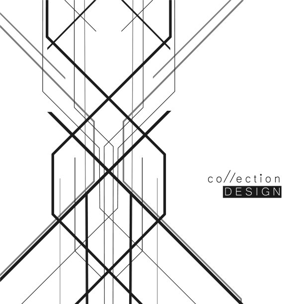 抽象几何重叠线背景图片下载