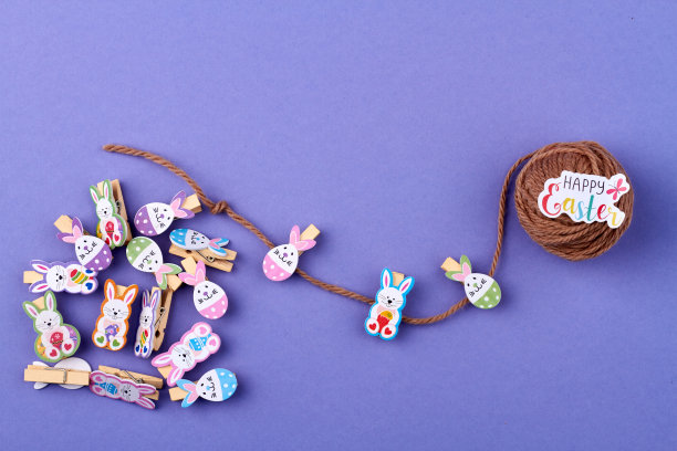 线索线索，祝复活节快乐。图片下载