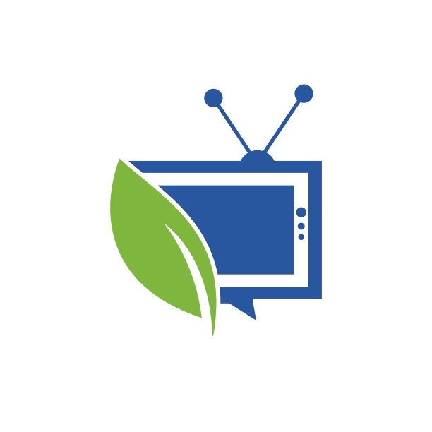 自然电视标志模板图片下载