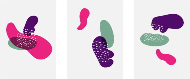 手绘涂鸦形状墙艺术绘画风格图片下载