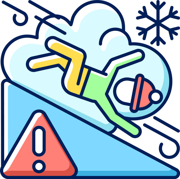 雪崩警告标志RGB颜色图标图片下载