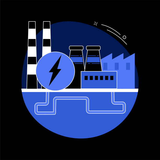 地热能抽象概念矢量图解。图片下载
