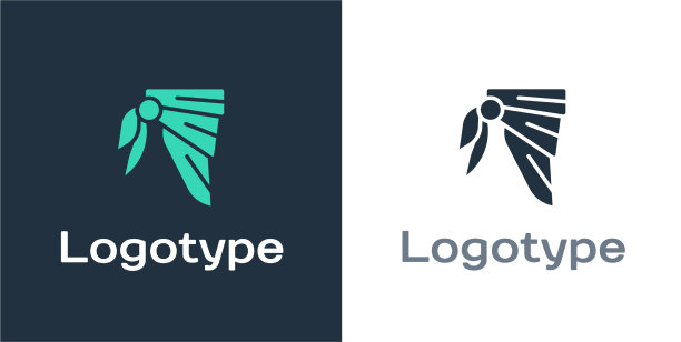 标志型头巾或摩托车围巾图标孤立上图片下载