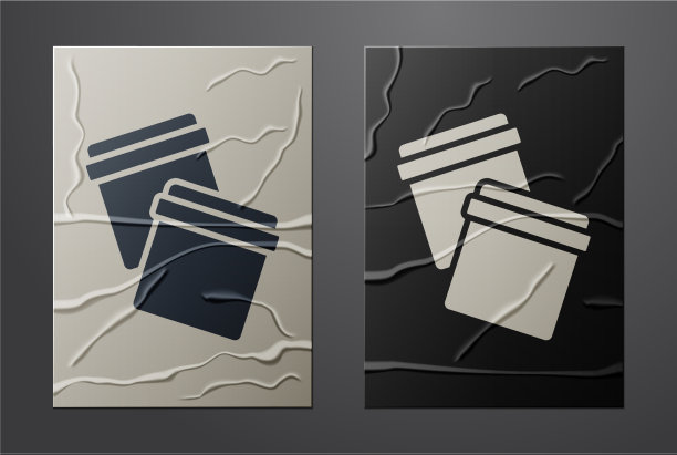 白色塑料袋与自封图标隔离图片下载