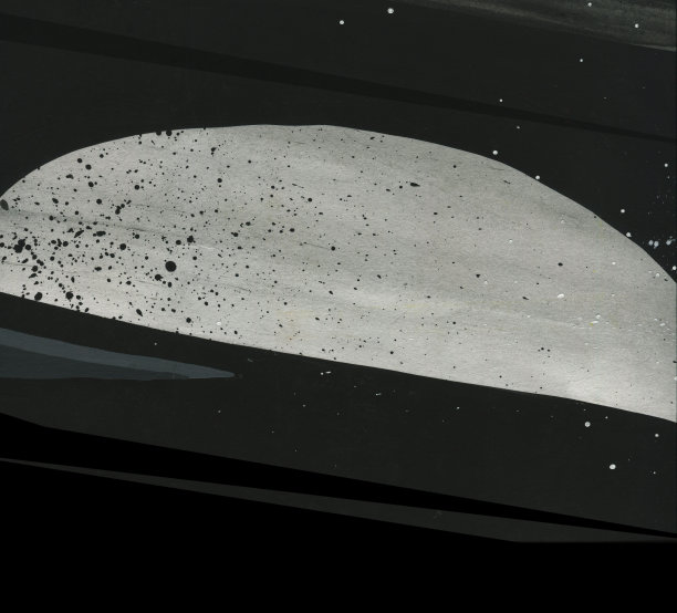 抽象纹理景观外星垃圾背景。飞溅与污物，表情笔触插图。黑色和白色。图片下载