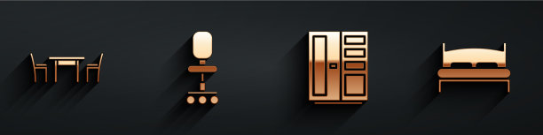 木桌配办公椅图片下载