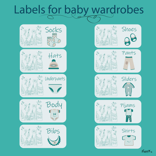 巴巴衣柜的标签或贴纸图片下载