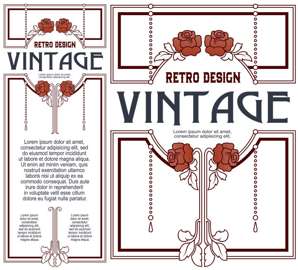 模板传单邀请或贺卡图片下载