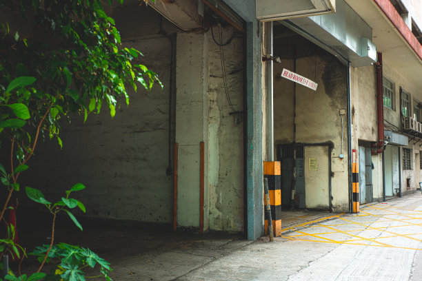 香港市区的工业大厦图片下载