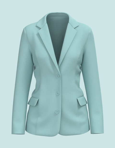 空白夹克模型。前视图。图片下载