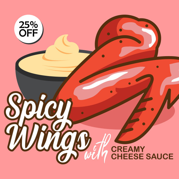 烤鸡横幅广告辣鸡翅图片下载