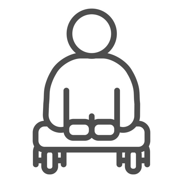 没有腿的人坐着轮椅行图标图片下载