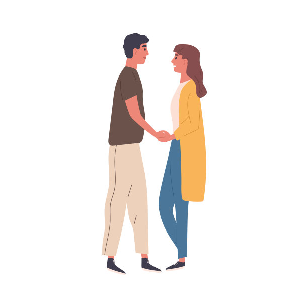 一对浪漫的情侣在约会中迷恋着女人和男人图片下载