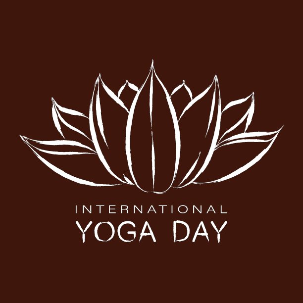 国际瑜伽日海报、邀请函或卡片。图片下载