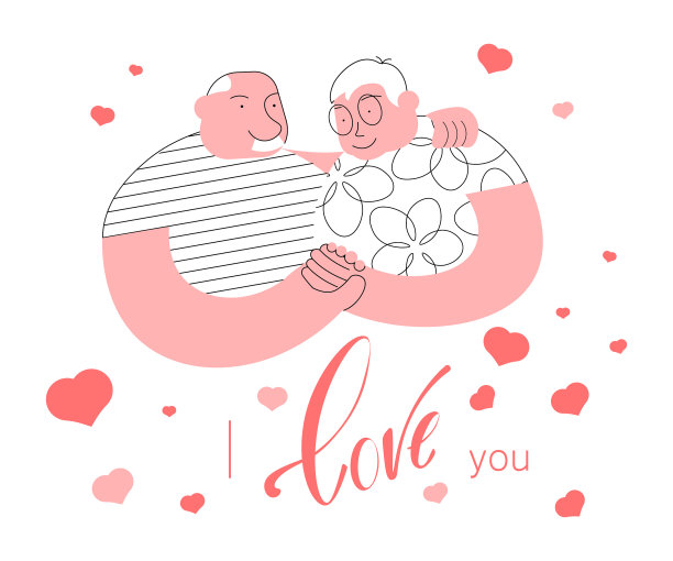 幸福的老夫妇相爱图片下载