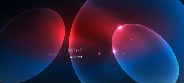 霓虹椭圆抽象背景闪亮明亮图片下载