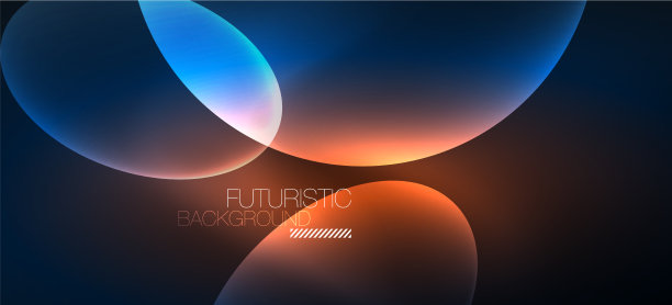 霓虹椭圆抽象背景闪亮明亮图片下载