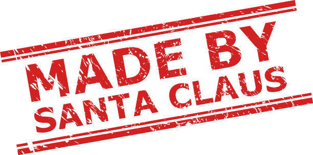 由圣诞老人制作的水印与锈蚀图片下载