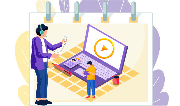 一个拿着平板电脑的男人正站在笔记本旁边图片下载