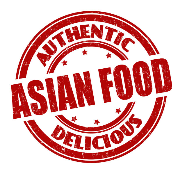 亚洲食品标志或邮票图片下载