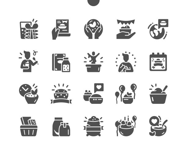 世界燕麦节。日历。假期。去参加节日的邀请。最喜欢的燕麦片。和庆祝。矢量图标。简单的象形图图片下载