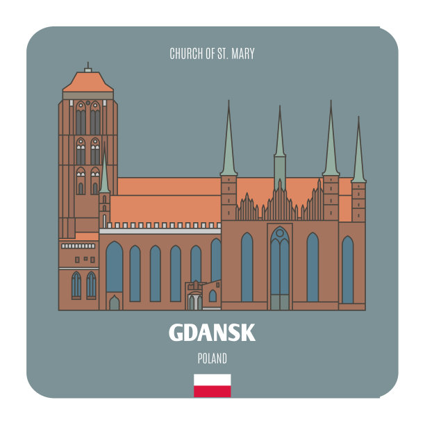 波兰格但斯克的圣玛丽教堂图片下载