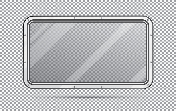 火车窗口隔离在方格背景。图片下载