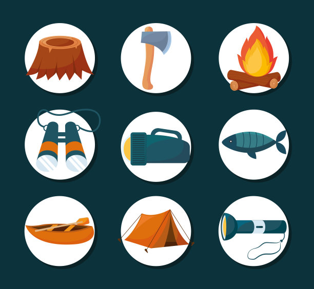 野营图标包图片下载