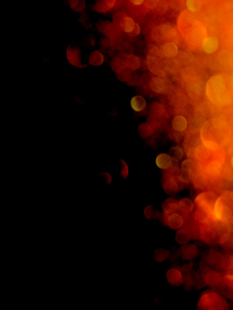 橙色的散景图片下载