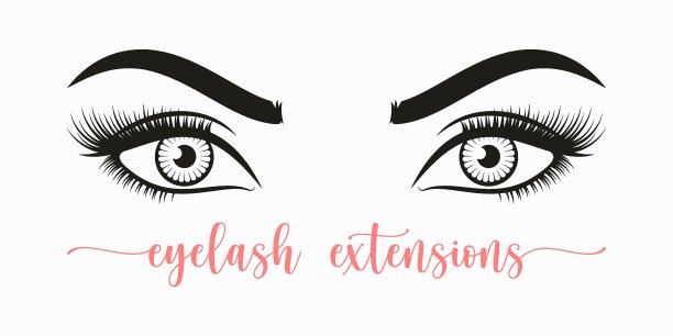 女人的性感妆容。女人的眼睛，睫毛和眉毛在白色的背景上图片下载