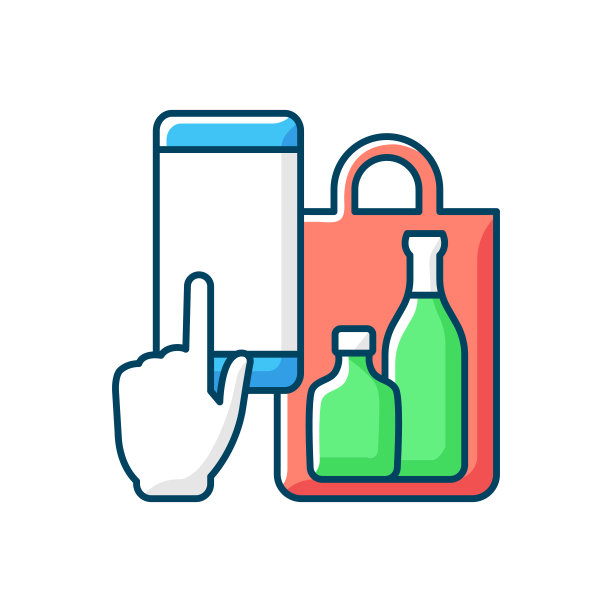 手机饮品订购RGB颜色图标图片下载