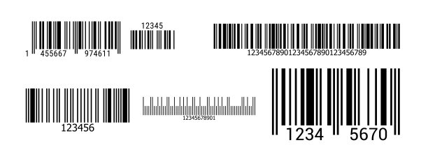 条形码。平面风格矢量插图孤立在白色图片下载