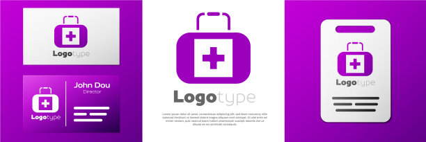 标识式急救箱图标隔离在白色图片下载