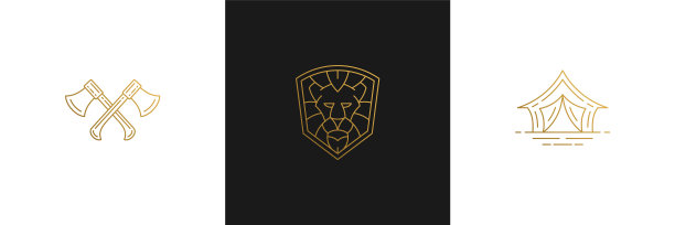 线条优雅的装饰设计元素集合图片下载