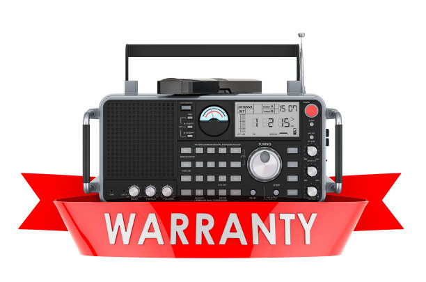 数字接收机，无线电保修概念。3D渲染孤立的白色背景图片下载